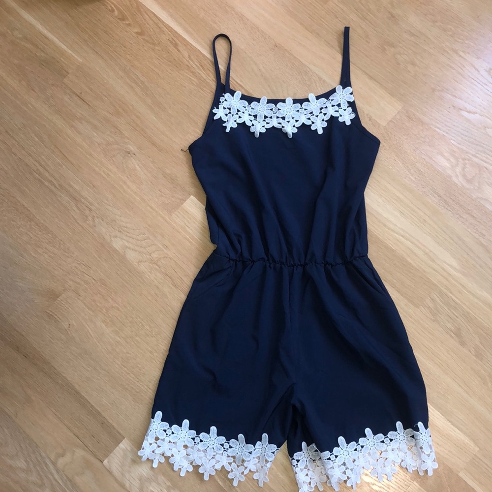 Navy romper
